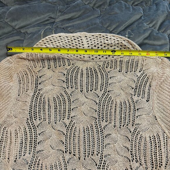 Women's Knit Cardigan Sidetail Waterfall Open Front Lauren Michelle Woman 1X - Picture 7 of 10